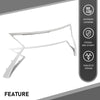 G-PLUS Front Bumper Grille Molding Insert Chrome Compatible with LX RX350 RX450h 2016-2019 LX1210114, 5312148130, 53121-48130, 5312148130 ABS Silver