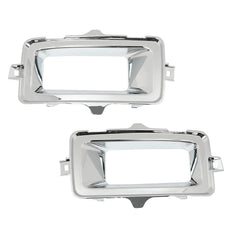 G-PLUS Fog Light Trim Set for Chevy Silverado 1500 2014-2015 Chrome