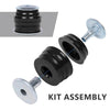 G-PLUS Body Mount Bushing Kit Compatible with Ford F250 F350 Super Duty 2WD and 4WD 2008-2016 Body Cab Mounts & Steel Sleeves & Hardware KF04060BK Black