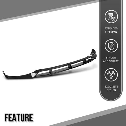 G-PLUS Front Bumper Lip Splitter Spoiler Compatible with BMW X3 G01 X4 G02 2017 2018 2019 2020 2021, Only Fit Model with M Sport Bumper Front Splitter Lip Gloss Black