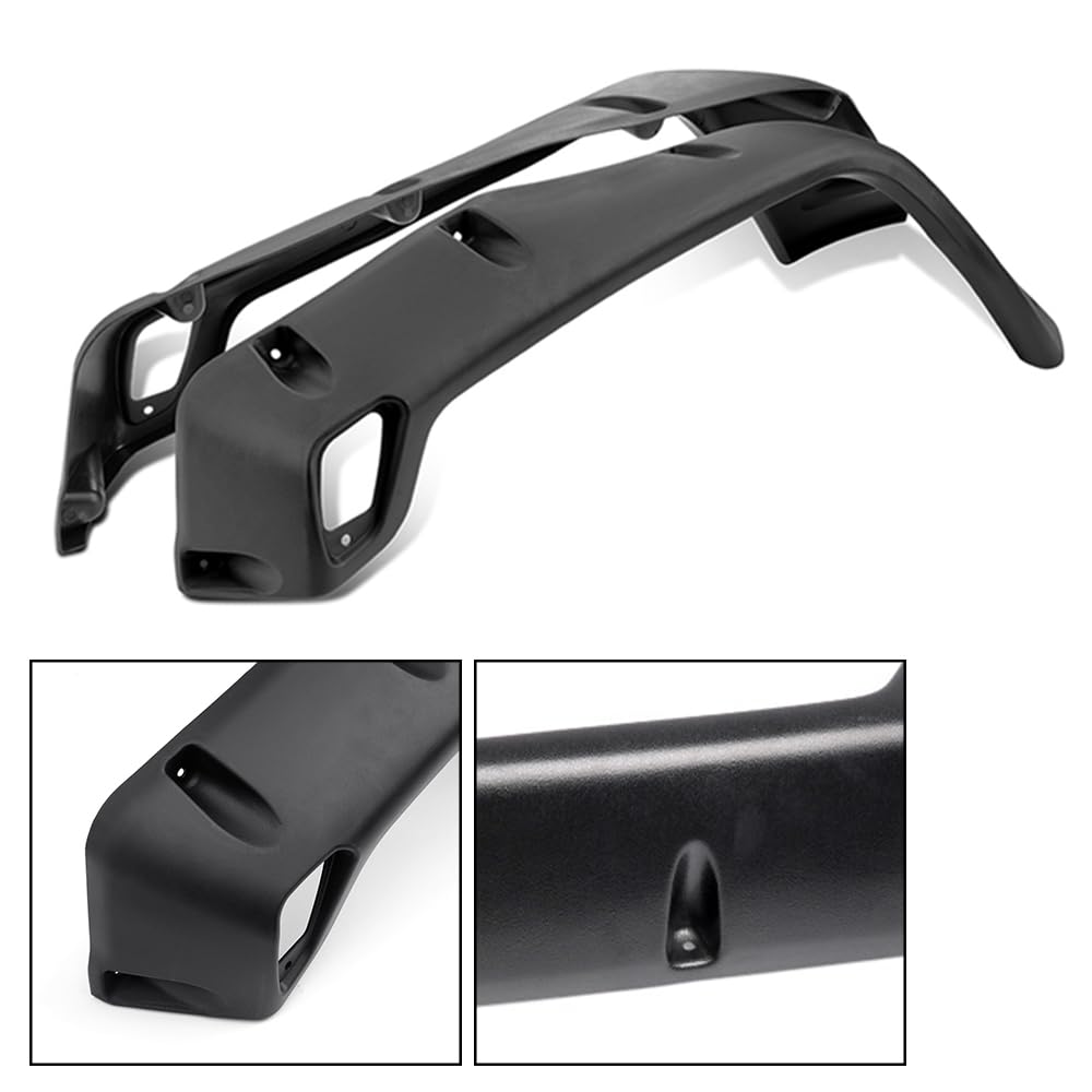 G-PLUS 4pcs Smooth Pocket Fender Flares Compatible with Jeep Wrangler TJ 1997-2006 & Wrangler LJ 2004-2006, Not Fit Sport Sport Utility Models, 6'' Wide Extended Style Wheel Protector Cover