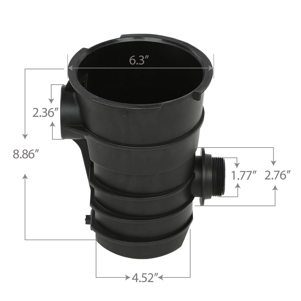 G-PLUS Pool Pump Pot Compatible with Pentair, Pac Fab, Sta-Rite Dynamo Above Ground Swimming Pool Pump Strainer 354530 Replacement