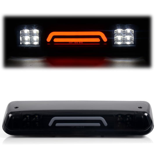 G-PLUS Rear LED Third Brake Light Compatible with 2004-2008 Ford F150 Lobo/2006-2008 Lincoln Mark LT/2007-2010 Ford Explorer Sport Trac 3RD Cargo Led Tail Lamps (Smoky Lens Black Housing)