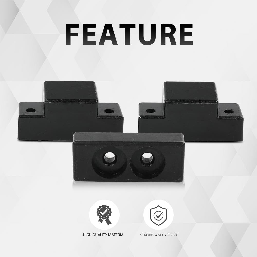 G-PLUS Black Hood Bumper Set Compatible with Hummer Humvee Replaces Factory #1233888, 12338896