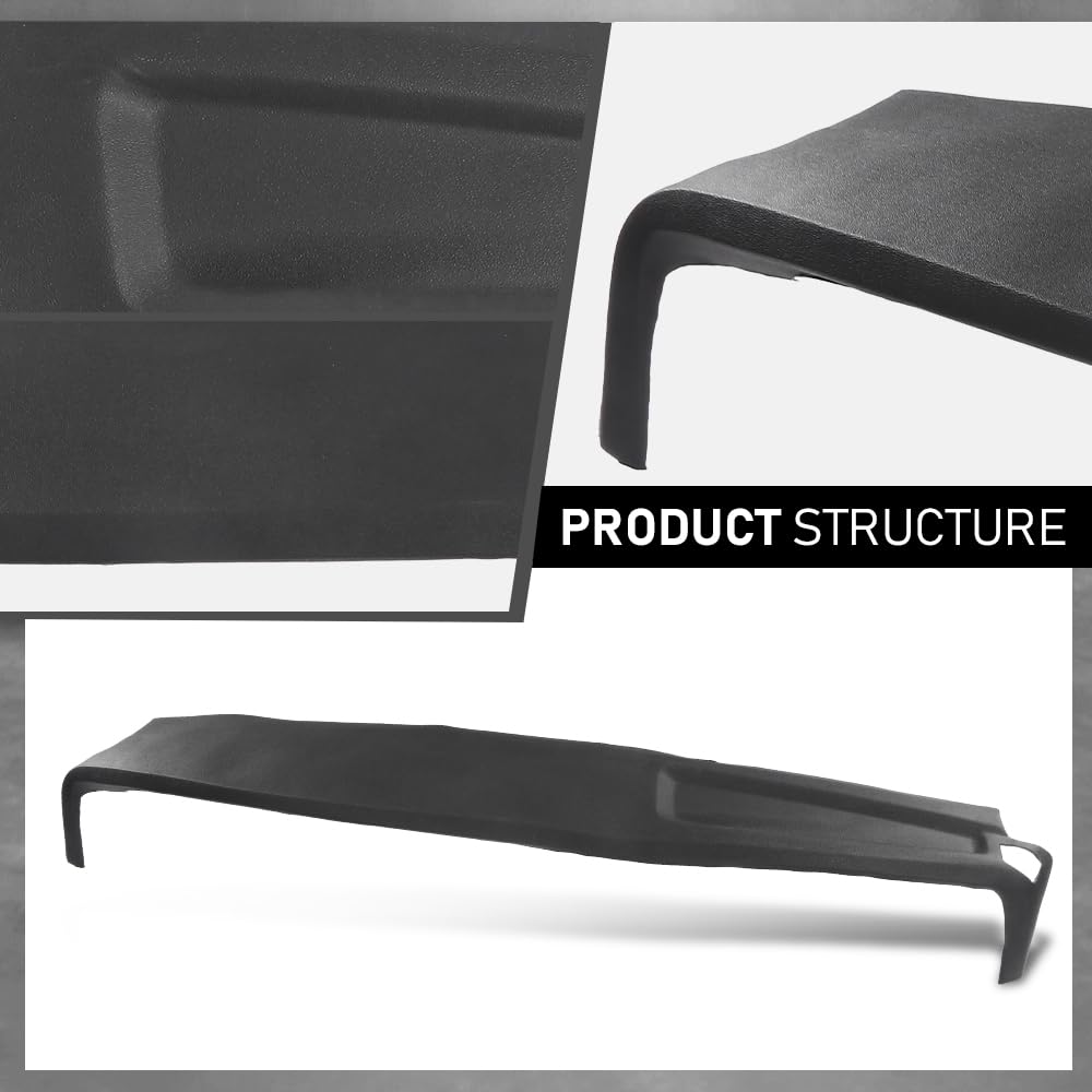 G-PLUS TPE Molded Dash Cover Black Compatible with 2002 2003 2004 2005 Dodge Ram 1500/2003-2005 Dodge Ram 2500 3500