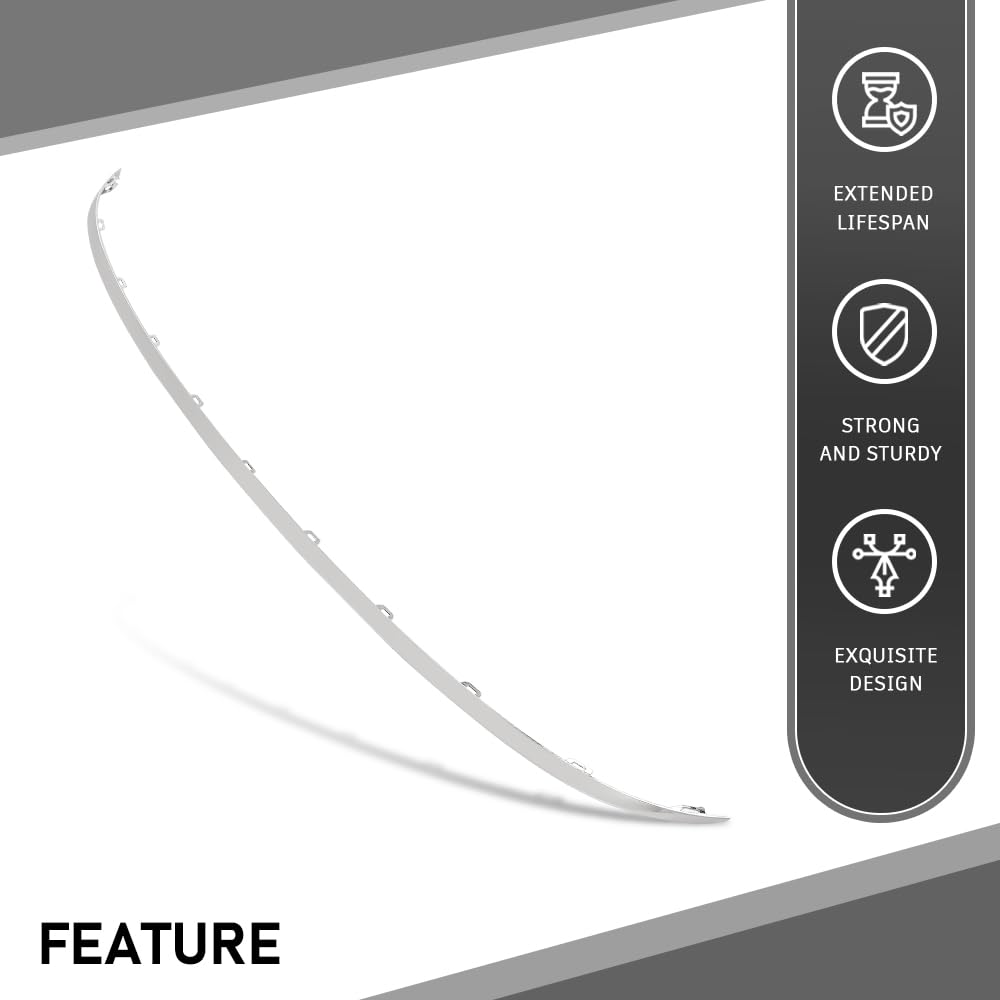 G-PLUS Rear Bumper Trim Molding Chrome, Compatible with Audi A8 Quattro 2011-2014, Fit S8 Base 2013-2014, Fit Models W/o S-Line Package