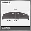 G-PLUS TPE Molded Dash Cover Brown Compatible with 1994 1995 1996 1997 Dodge Ram 1500/2500/3500