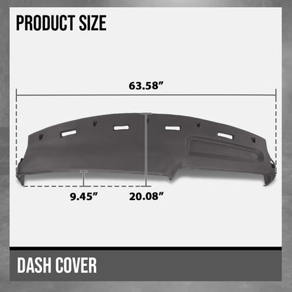 G-PLUS TPE Molded Dash Cover Brown Compatible with 1994 1995 1996 1997 Dodge Ram 1500/2500/3500