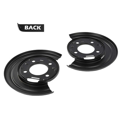 G-PLUS New Rear Brake Dust Shield Backing Plates Pair Compatible with 2000-2005 Ford Excursion/2000-2010 Ford F250 Super Duty TN02044