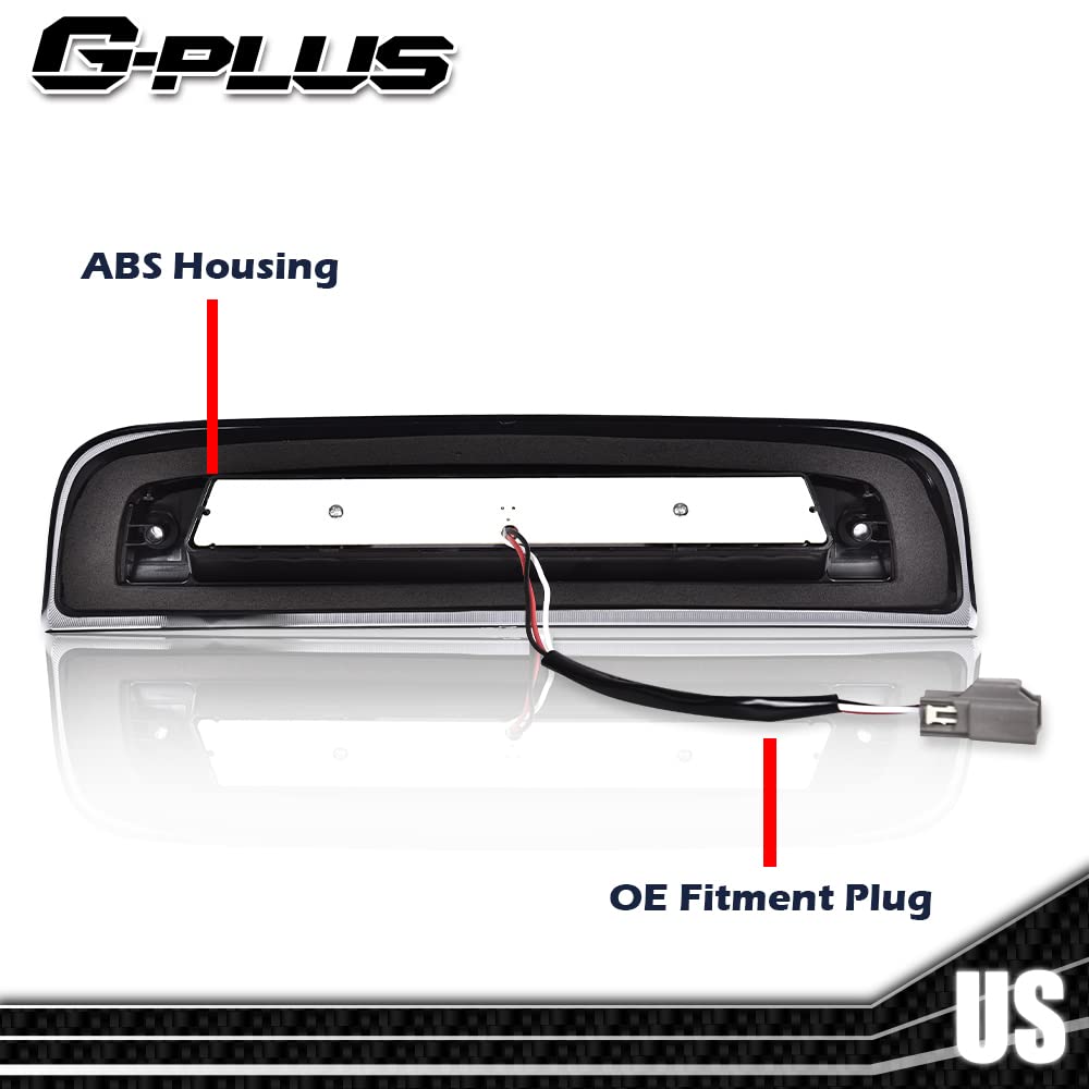 G-PLUS LED Third 3rd High Mount Stop Light X Brake Light Compatible with 2014-2020 GMC Sierra 1500 /Chevy Silverado 1500 2019 GMC Sierra 1500 Limited 23509162 20979071