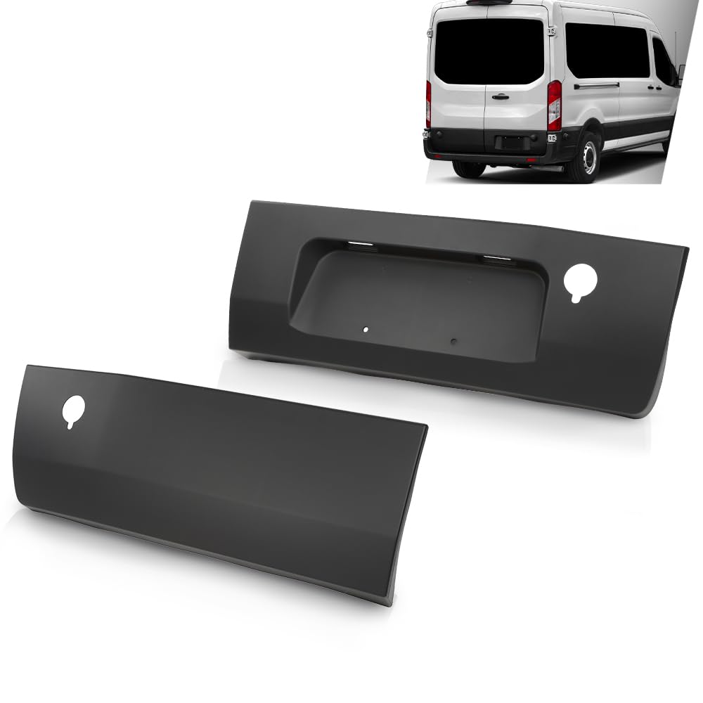 G-PLUS Left & Right Rear Door Lower Molding Compatible with Ford Transit Transit-150 Transit-250 Transit-350 2015-2019,Without Camera Hole CK4Z-99425B28-BB, KK3Z-99425B28-BC