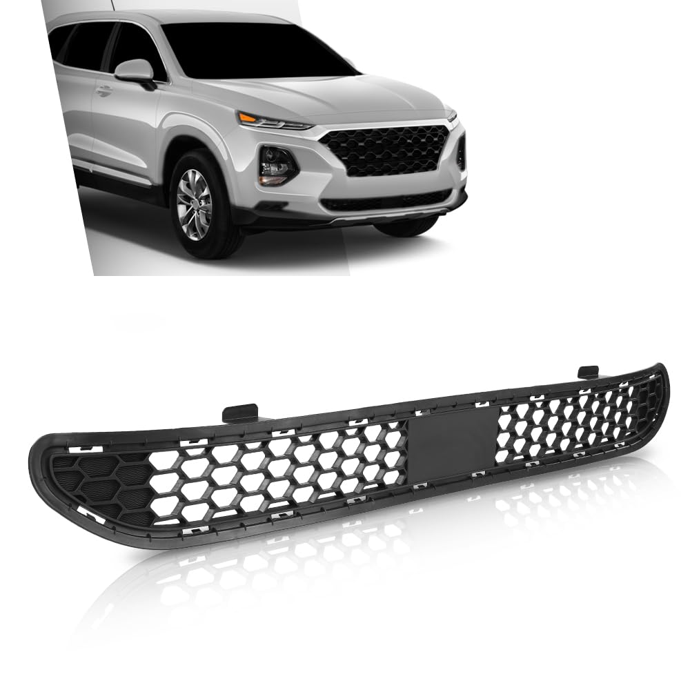 G-PLUS Front Bumper Grille With Adaptive Cruise Control Compatible with Hyundai Santa Fe 2019-2020 86531S2010, HY1036144