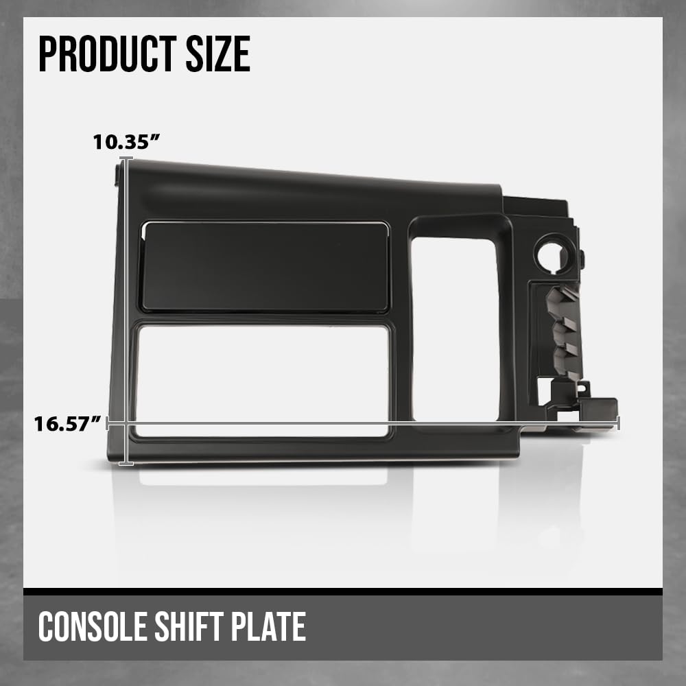 G-PLUS Console Shift Plate Manual Trans Compatible with Chevy Corvette C4 1994 1995 1996 Black