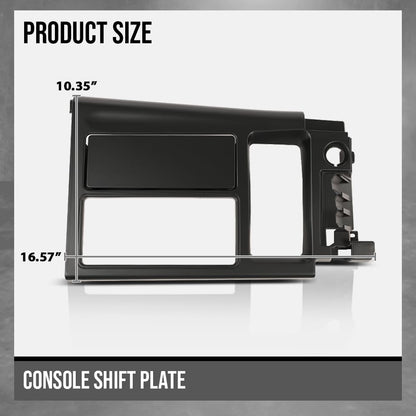G-PLUS Console Shift Plate Manual Trans Compatible with Chevy Corvette C4 1994 1995 1996 Black