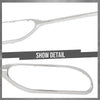 G-PLUS Rear Trim Strip Set 3 Pcs Compatible with Benz W222 S-Class S450 S500 S560 2018-2020 2228853000, 2228852900 Silver
