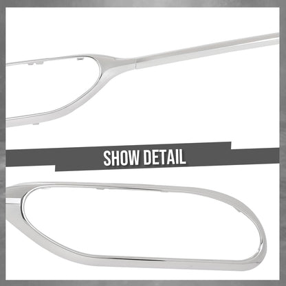 G-PLUS Rear Trim Strip Set 3 Pcs Compatible with Benz W222 S-Class S450 S500 S560 2018-2020 2228853000, 2228852900 Silver