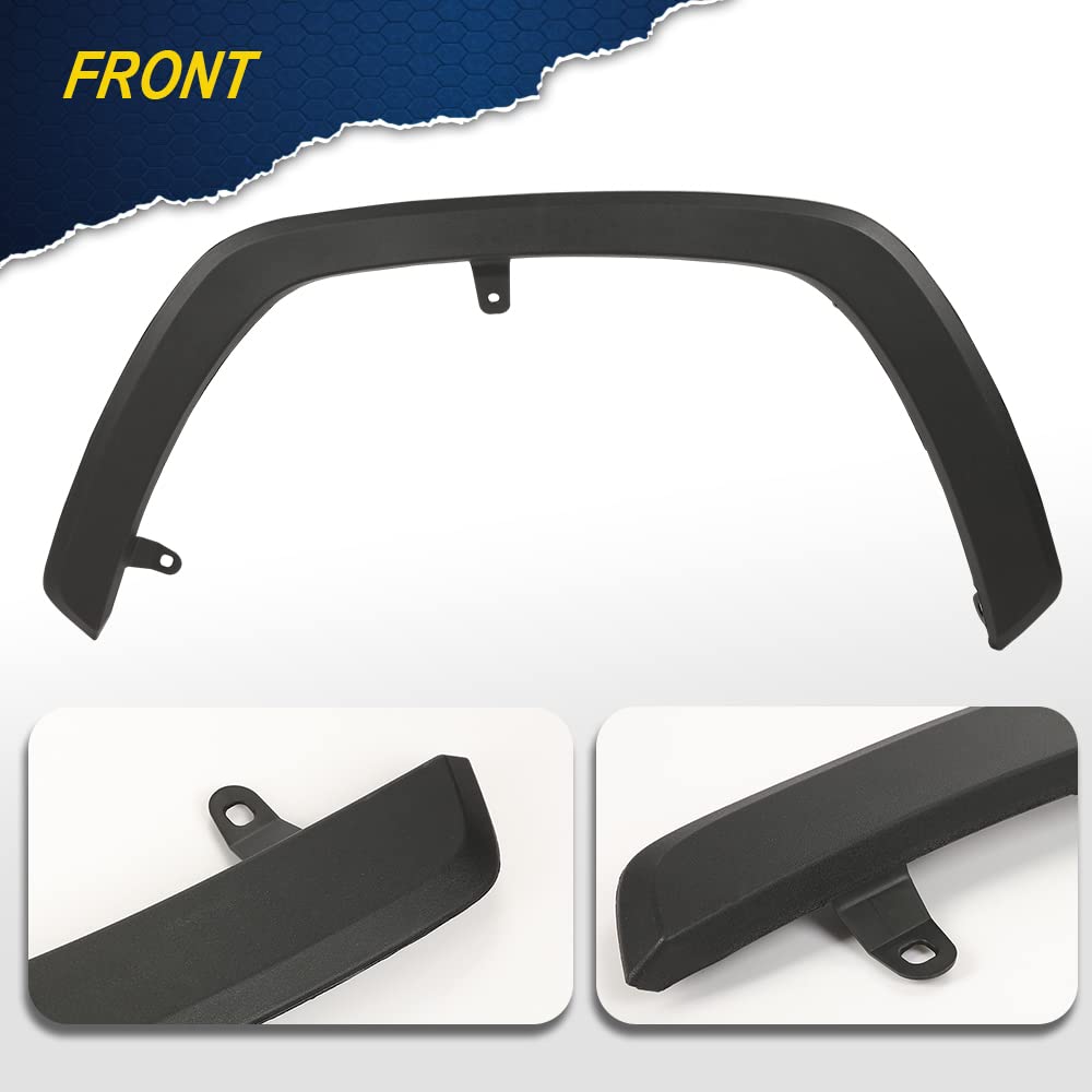 G-PLUS Fender Flares Compatible With 2019 2020 2021 Toyota Rav4, OE Style Front Wheel Black Fender Molding Trim 756010R090,7560142160(Front Left Driver Side)