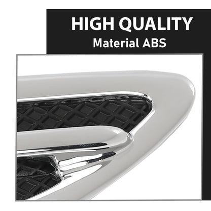 G-PLUS Pair Fender Vent Insert Chrome Molding Trim, Compatible with Ford Escape 2013-2015, LH Driver & RH Passenger Side, CJ5Z16228AB, CJ5Z16228AA, FO1267100, FO1266100