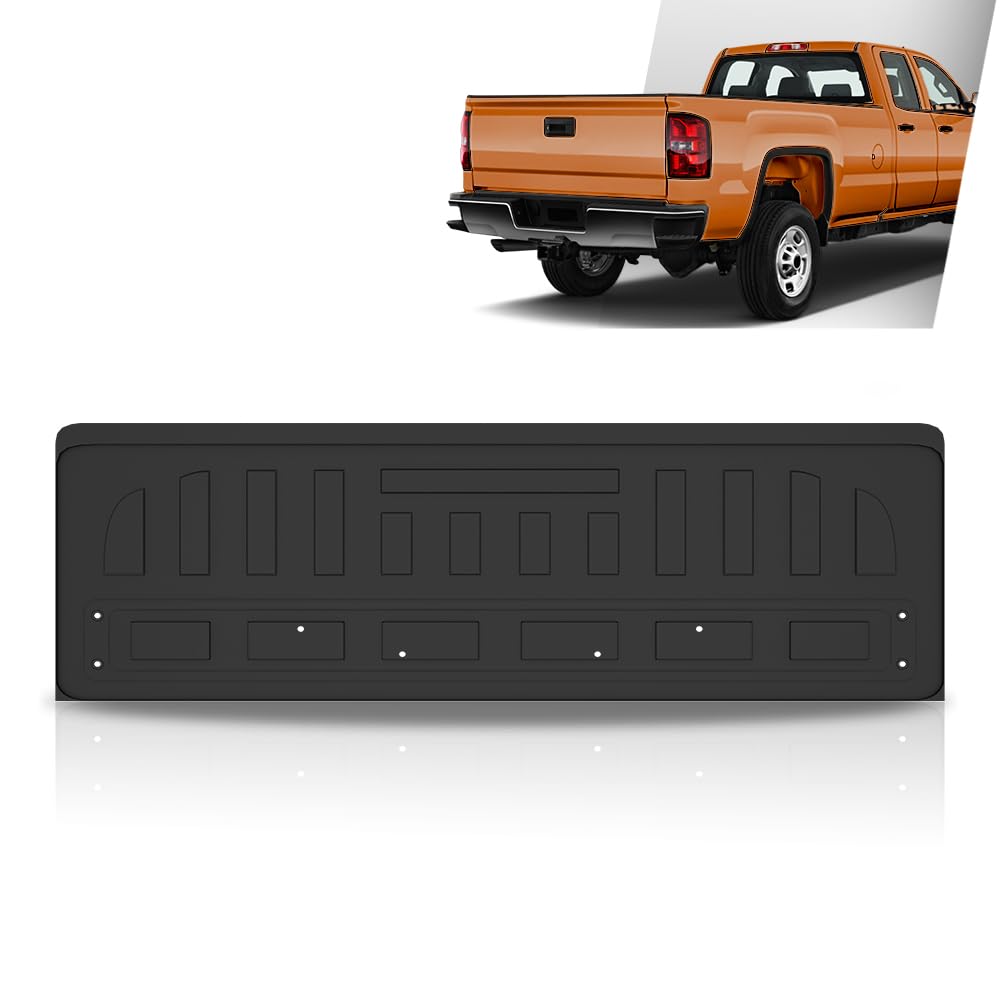 G-PLUS Tailgate Liner Compatible with Chevy Silverado GMC Sierra 1500 2014-2018,Fit Chevy Silverado GMC Sierra 2500HD 3500HD 2015-2019 TPE Black Tailgate Mat