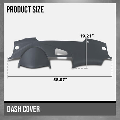 G-PLUS TPE Dash Board Cover Light Dashboard Cap Compatible with Acura TL 2004 2005 2006 2007 2008 Grey