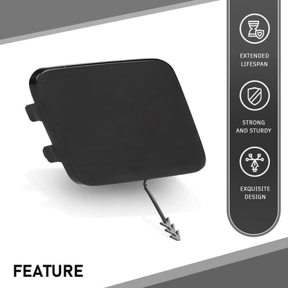 G-PLUS Front Bumper Tow Hook Cover, Compatible with Audi Q3/ Q3 Quattro 2015 2016 2017 2018, Towing Hook Eye Hole Cover, 8U0807241AGRU