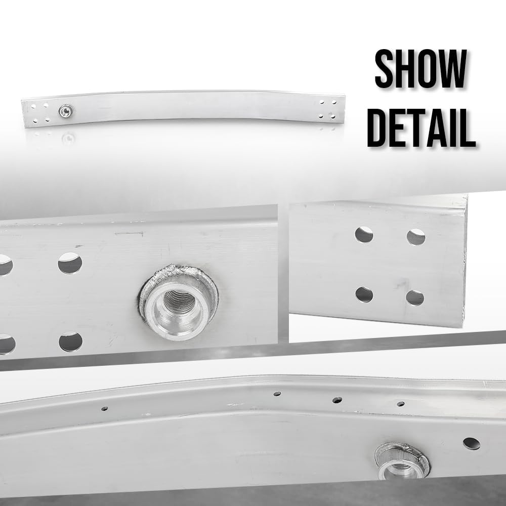 G-PLUS Front Bumper ReinForcement Compatible with Buick LaCrosse (submodel: Base, Essence, Preferred, Premium) 2017 2018 2019 Fit Buick LaCrosse Avenir 2018 2019 23410397, GM1006696 Silver