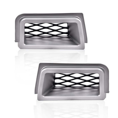 G-PLUS Front Bumper Caliper Air Duct Compatible with 2003-2007 Chevy Silverado 1500 SS-Style Left & Right Pair (Gray)