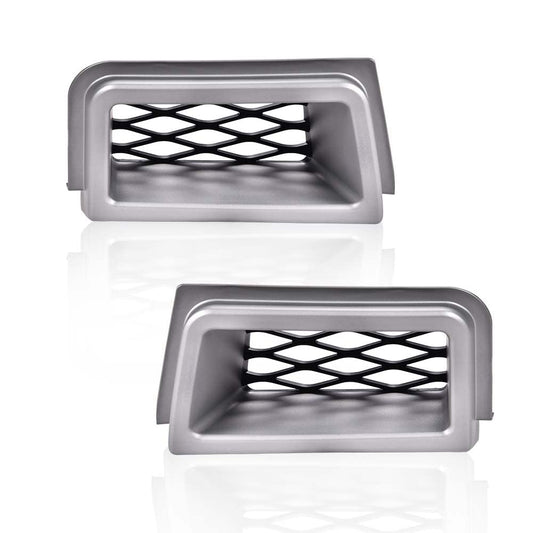 G-PLUS Front Bumper Caliper Air Duct Compatible with 2003-2007 Chevy Silverado 1500 SS-Style Left & Right Pair (Gray)