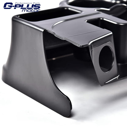 G-PLUS Center Console Cup Holder Compatible with 2003-2012 Dodge Ram 1500 2500 3500 (Non-Sport Interior Package, Non-Laramie) Matte Black ABS