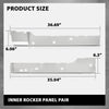 G-PLUS Pair Door Inner Rocker Panel, Compatible with Ford F150 Extended Cab 4 Door 2004-2008, LH Driver & RH Passenger 2PCS, Gray