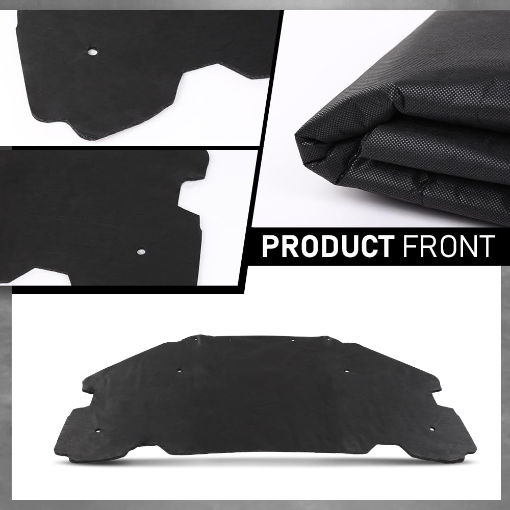 G-PLUS Hood Insulation Pad 1/2" with Clips Compatible with Pontiac G6 2005-2010