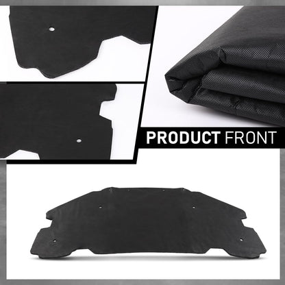 G-PLUS Hood Insulation Pad 1/2" with Clips Compatible with Pontiac G6 2005-2010