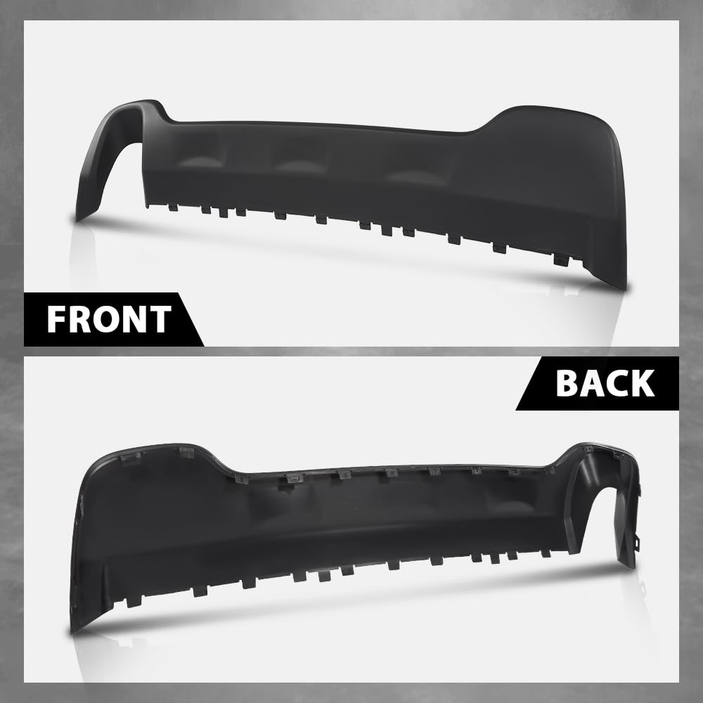 G-PLUS Rear Bumper Face Bar Trim Molding Step Pad Compatible with Jeep Cherokee Latitude Plus 2018,Fit Jeep Cherokee (submodel: Latitude, North, Sport) 2014-2018,Fit for Models With Single Exhaust