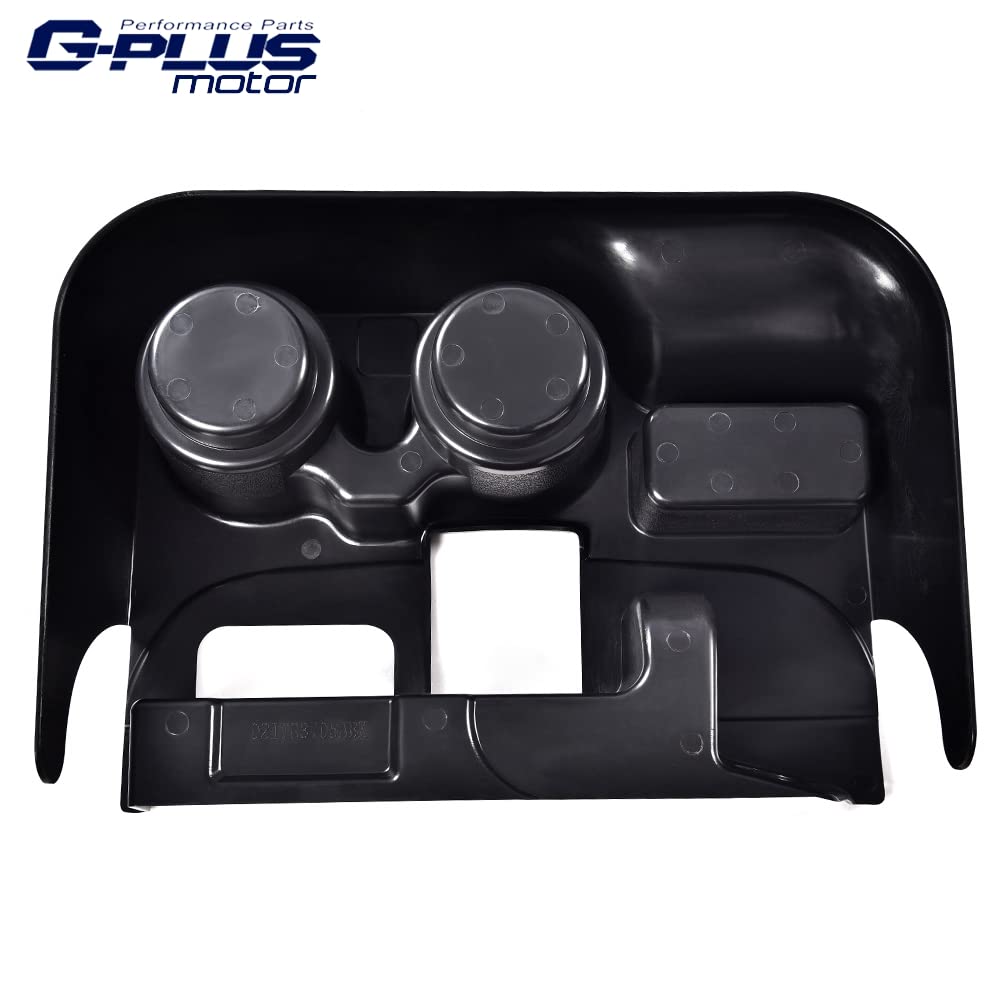 G-PLUS Center Console Cup Holder Compatible with 2003-2012 Dodge Ram 1500 2500 3500 (Non-Sport Interior Package, Non-Laramie) Matte Black ABS