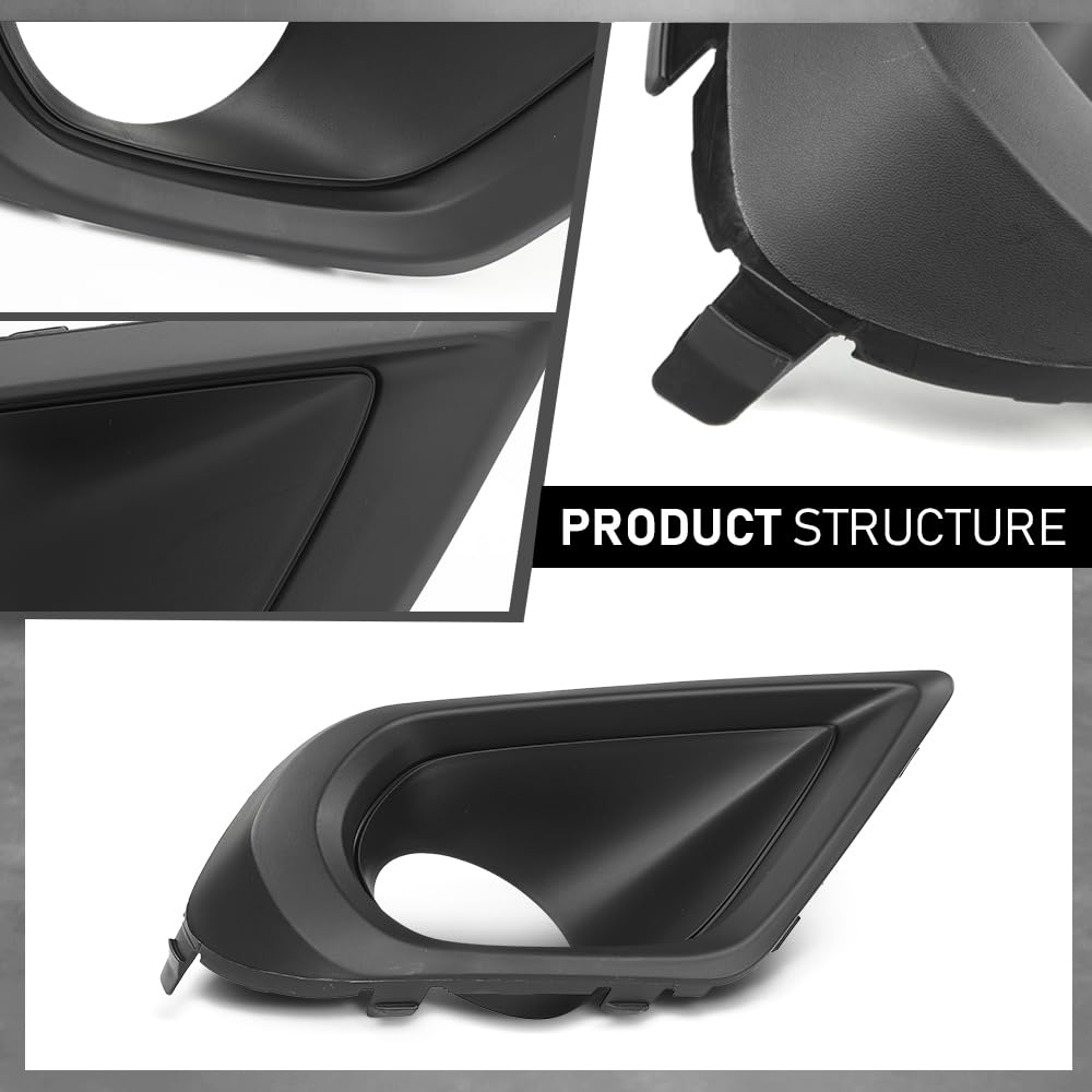 G-PLUS Fog Light Bezel Cover Right Side Compatible with Subaru Forester 2.5i Model 2014-2016,Not Fit XT Models,Not Fit Forester 2.0XT Model 57731SG020, SU1039108