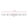 G-PLUS Front Chrome Grille Insert Snap On Compatible with Chevy Silverado 1500 2016 2017 2018 ABS plastic