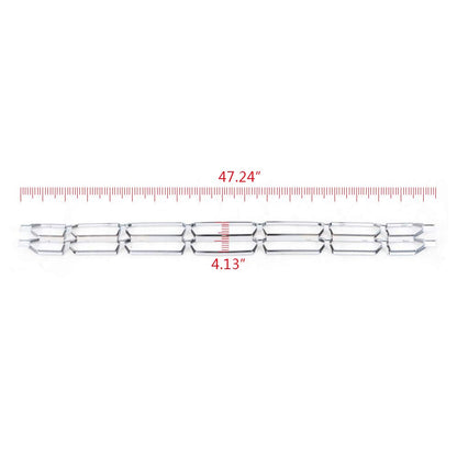 G-PLUS Front Chrome Grille Insert Snap On Compatible with Chevy Silverado 1500 2016 2017 2018 ABS plastic
