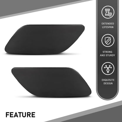 G-PLUS Pair Front Bumper Headlight Washer Cover Cap, Compatible with Audi A6 C7 2012-2017, Left Driver & Right Passenger Side 2PCS, 4G0955275, 4G0955276