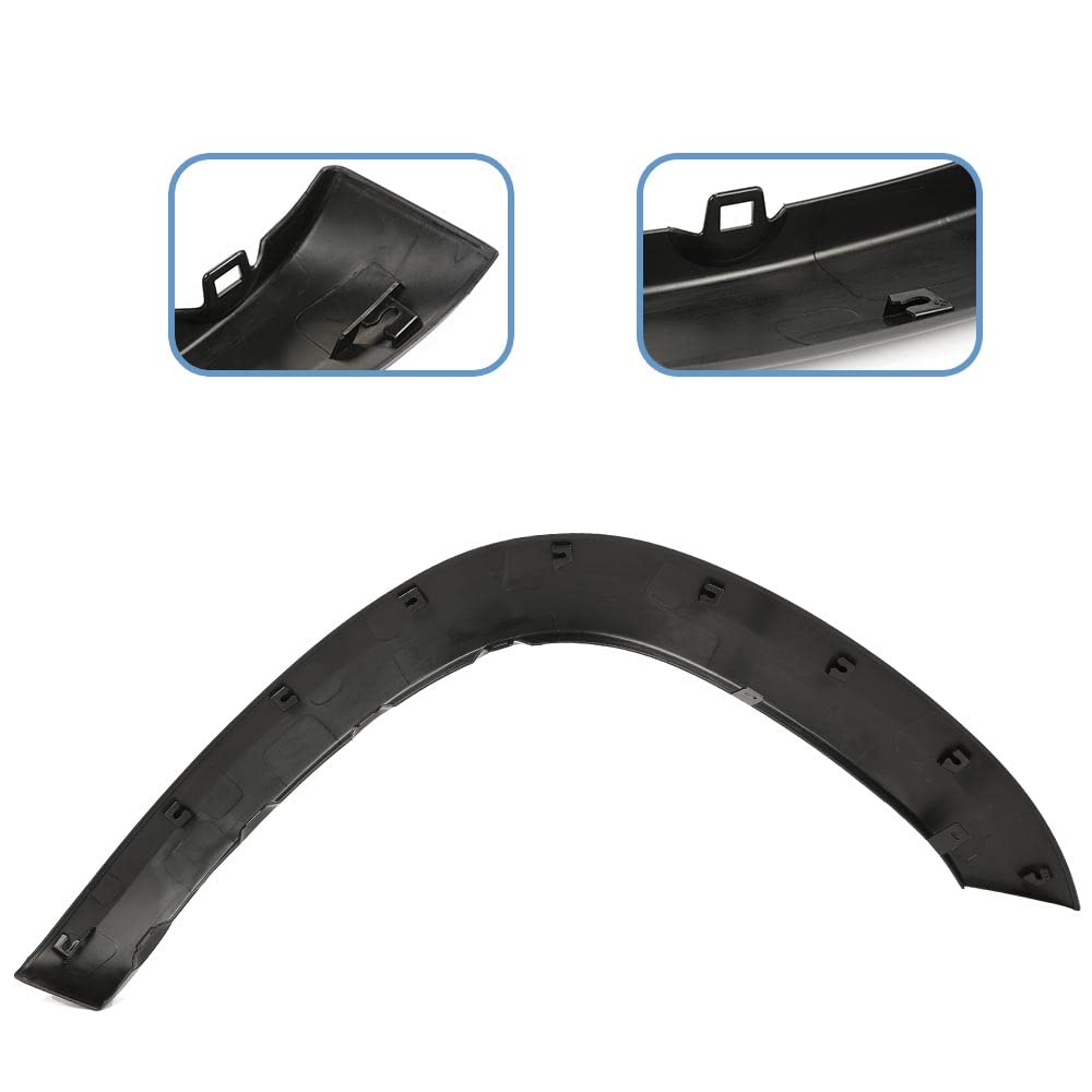 G-PLUS Front Left Fender Flare Compatible with Toyota RAV4 2006-2012 Wheel Arch Cover Trim, 7587204060, TO1290109