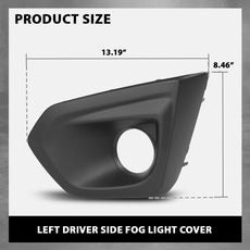 G-PLUS Front Left Fog Light Bezel for Subaru Impreza 2012-2014 Driver Side Side View