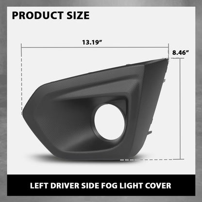 G-PLUS Front Left Fog Light Bezel Cover W/Hole, Compatible with Subaru Impreza 2012-2014, Driver Side, 57731FJ010