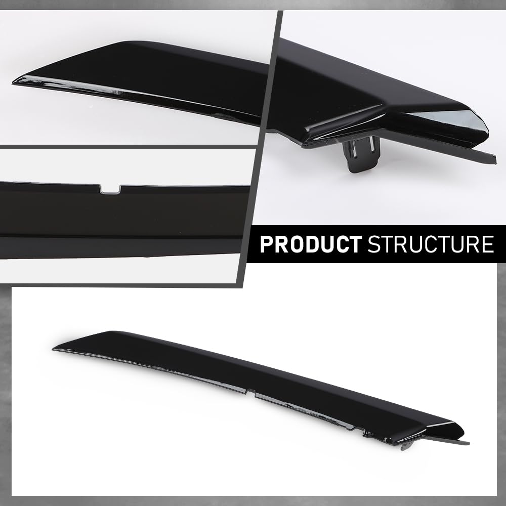 G-PLUS Front Left Headlight Trim Molding Compatible with Toyota Camry SE XSE 2018-2024 Black 5271306100, 5271333030