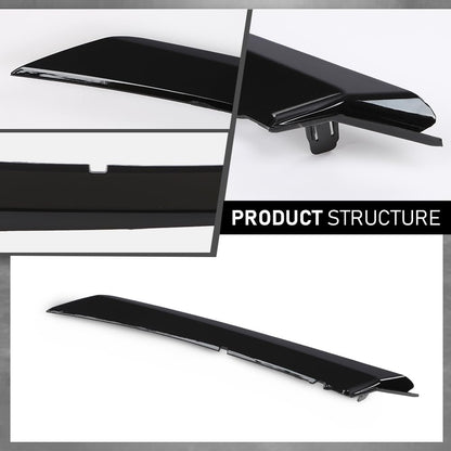 G-PLUS Front Left Headlight Trim Molding Compatible with Toyota Camry SE XSE 2018-2024 Black 5271306100, 5271333030