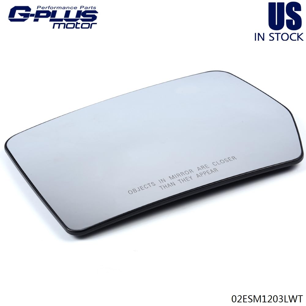 G-PLUS Front Replacement Mirror Glass Compatible with 2011-2014 Ford F150 BL3Z-17K707-A BL3Z17K707A White