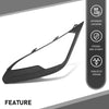 G-PLUS Front Left Bumper Fog Light Lamp Cover Bezel, Compatible with Ford EcoSport 2018-2021, Driver Side, GN1Z15266AB, FO1038185