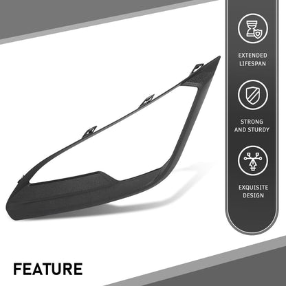 G-PLUS Front Left Bumper Fog Light Lamp Cover Bezel, Compatible with Ford EcoSport 2018-2021, Driver Side, GN1Z15266AB, FO1038185