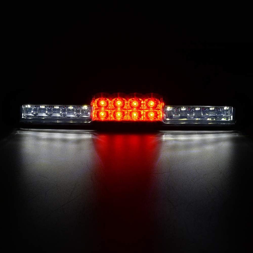 G-PLUS LED Third 3rd Brake Light Compatible with Chevy Silverado/GMC Sierra 1500 2500 3500 1999-2007 Rear Stop Tail Cargo Light(Chrome Housing Smoky Lens)
