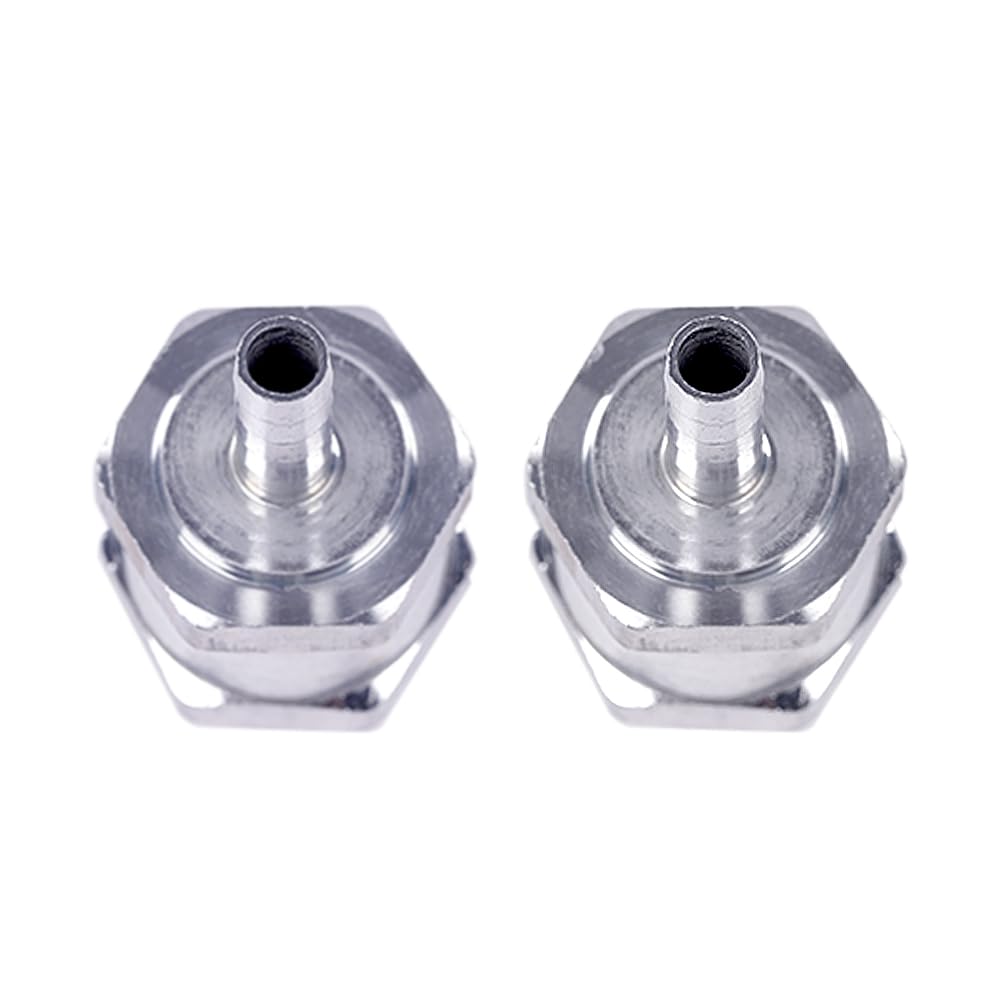 G-PLUS 2pcs 6MM Non-Return One Way 1/4 Inch Air Fuel Oil Check Valve Diesel Gas Fits for Carburettor and Low Pressure Fuel Systems
