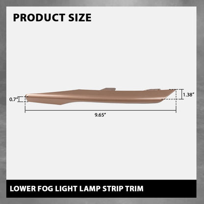 G-PLUS Pair Lower Fog Light Lamp Strip Trim Compatible with Land Rover Range Rover Evoque 2020-2022