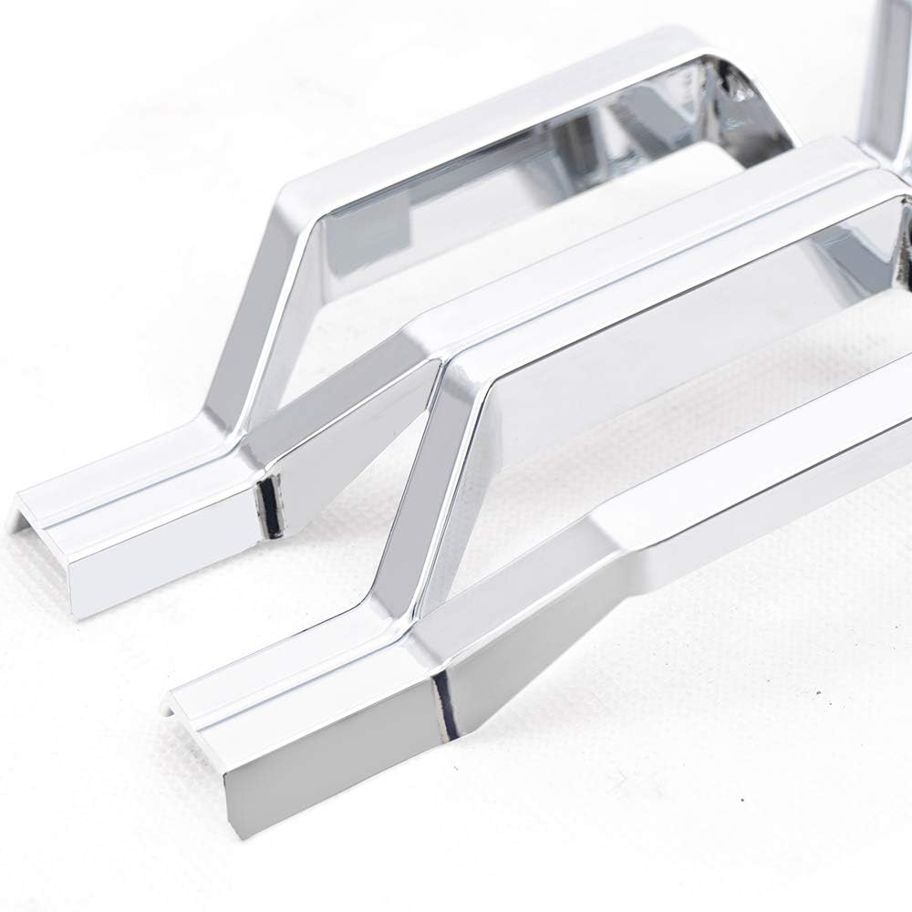 G-PLUS Sliver Grille Insert Snap On Compatible with Chevy Silverado 1500 Chrome Grille Kit 2016-2018